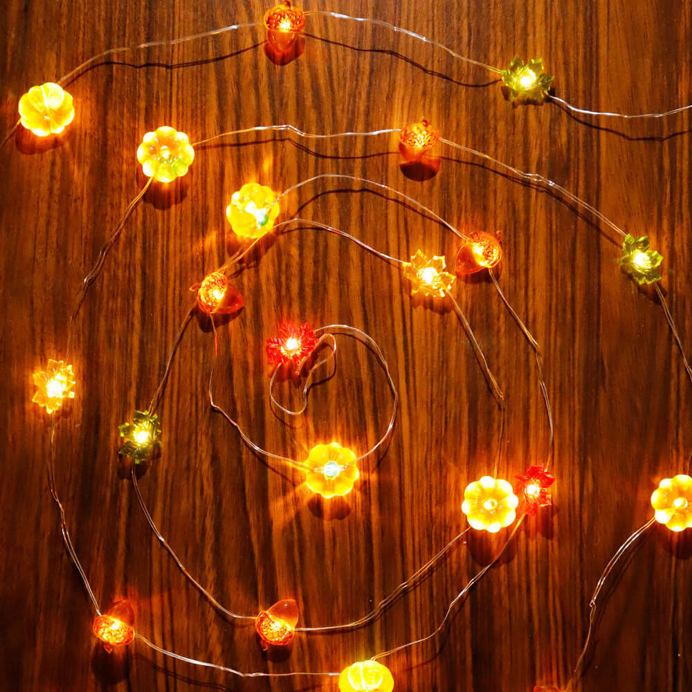 Thanksgiving Decorations 30 LED String Lights in use