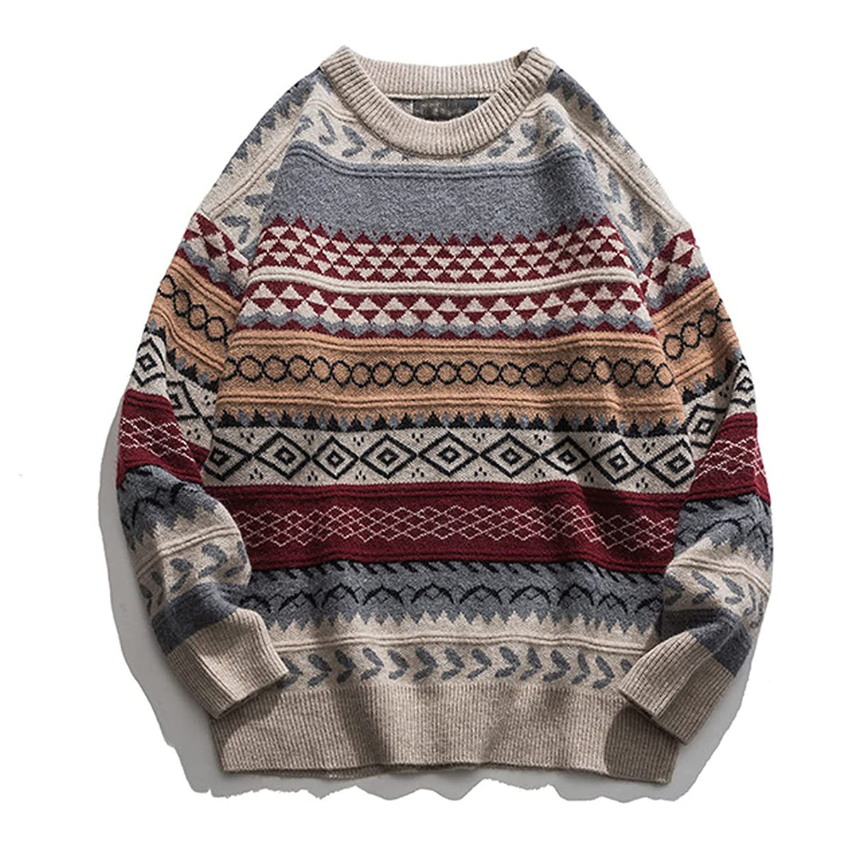 Obsession Bear Costume Patterned Knit Sweater for Halloween front view