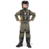 Fighter Pilot Flight Suit Childrens Halloween Costume with Helmet lifestyle scene