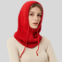 Hooded Neck Warmer Winter Knitted Stretchable Red color
