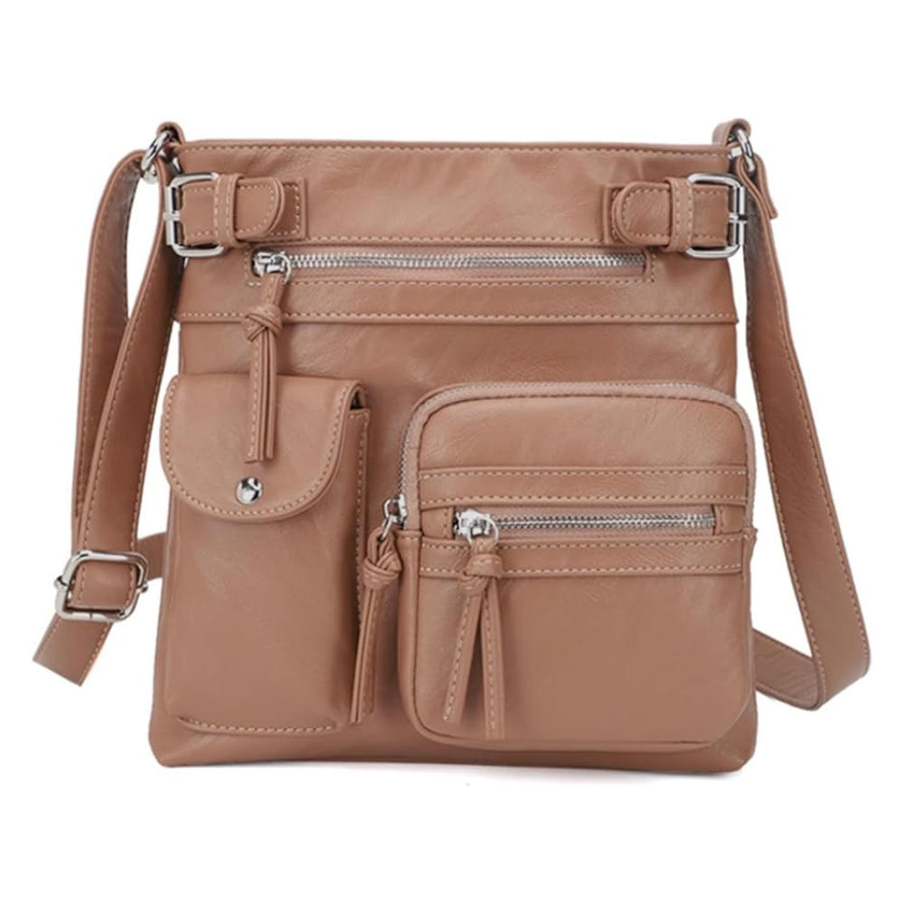 Black Shoulder Bag – Stylish & Functional – Multi-Pocket Design for Women 10
