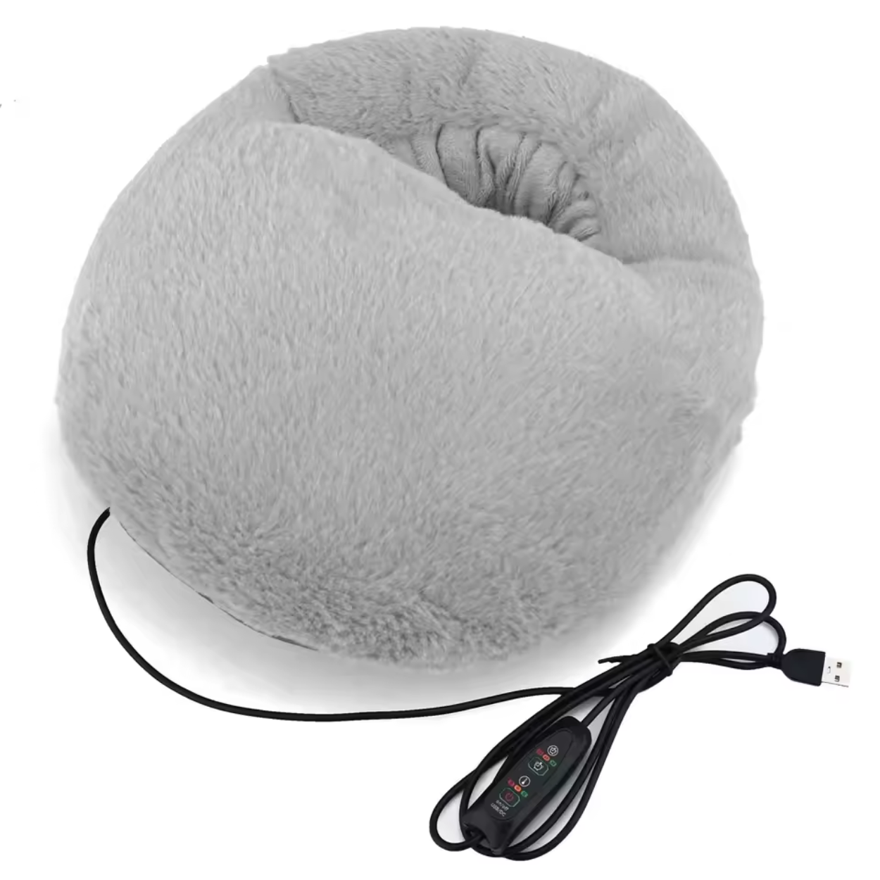 Electric Foot Warmer USB Heated Plush Cushion lifestyle scene