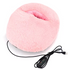 Electric Foot Warmer USB Heated Plush Cushion Pink color