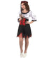 Womens Pirate Costume Dress with Headscarf and Corset lifestyle scene