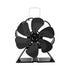 Fireplace Stove Fan Heat Powered 6 Blade with Thermometer studio packshot