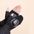 Heating Gloves Fingerless Rechargeable with Mitten Cover Black color