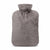 Hot Water Bottle 2 Liter Soft Plush Cover Pink Grey studio packshot