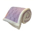Warm Blankets Reversible Sherpa Fleece Throw Taro Purple color