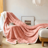 Warm Blankets Reversible Sherpa Fleece Throw in use