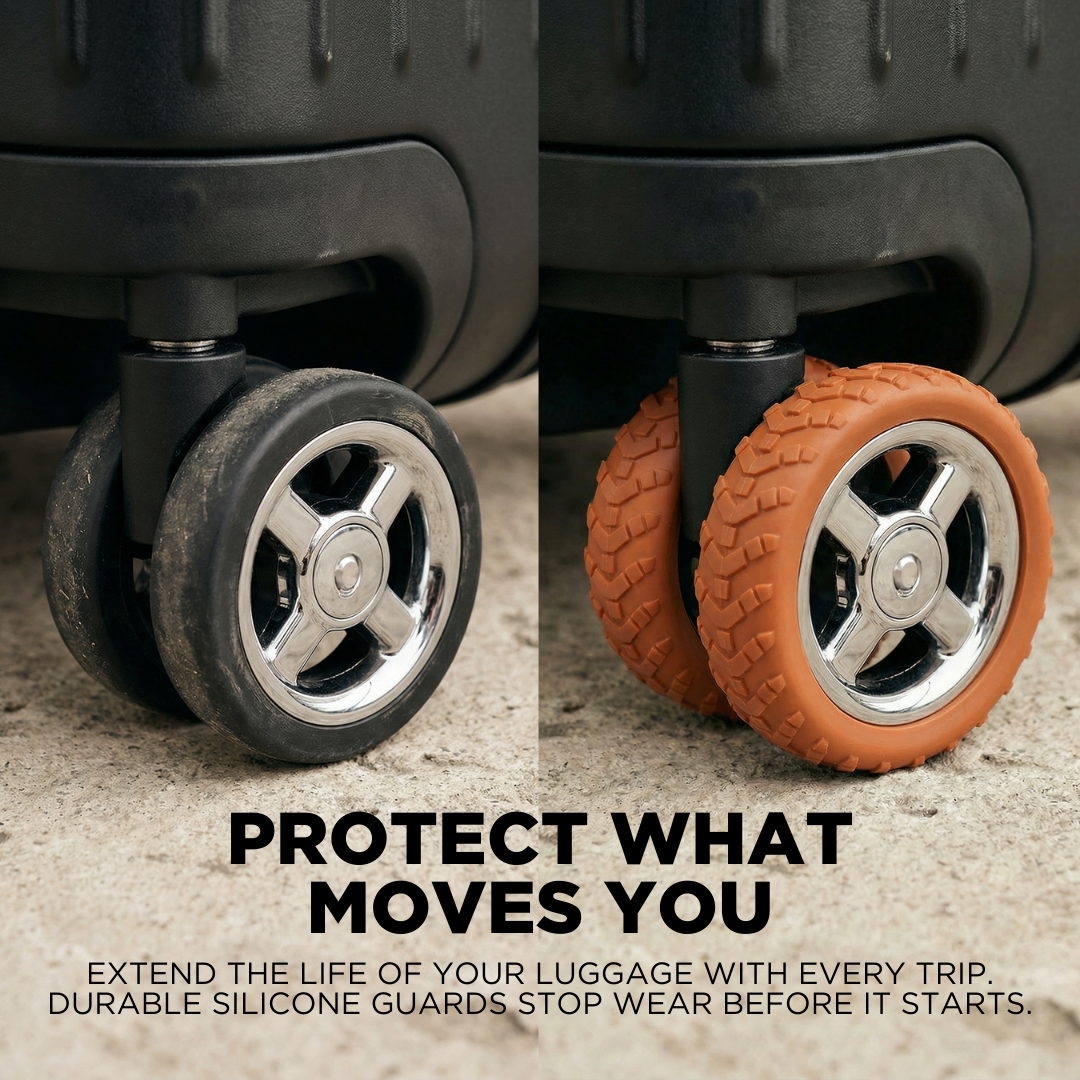 Luggage Wheel Protectors – Durable & Shock-Absorbing – Easy Snap-On for Double-Spinner Wheels 4
