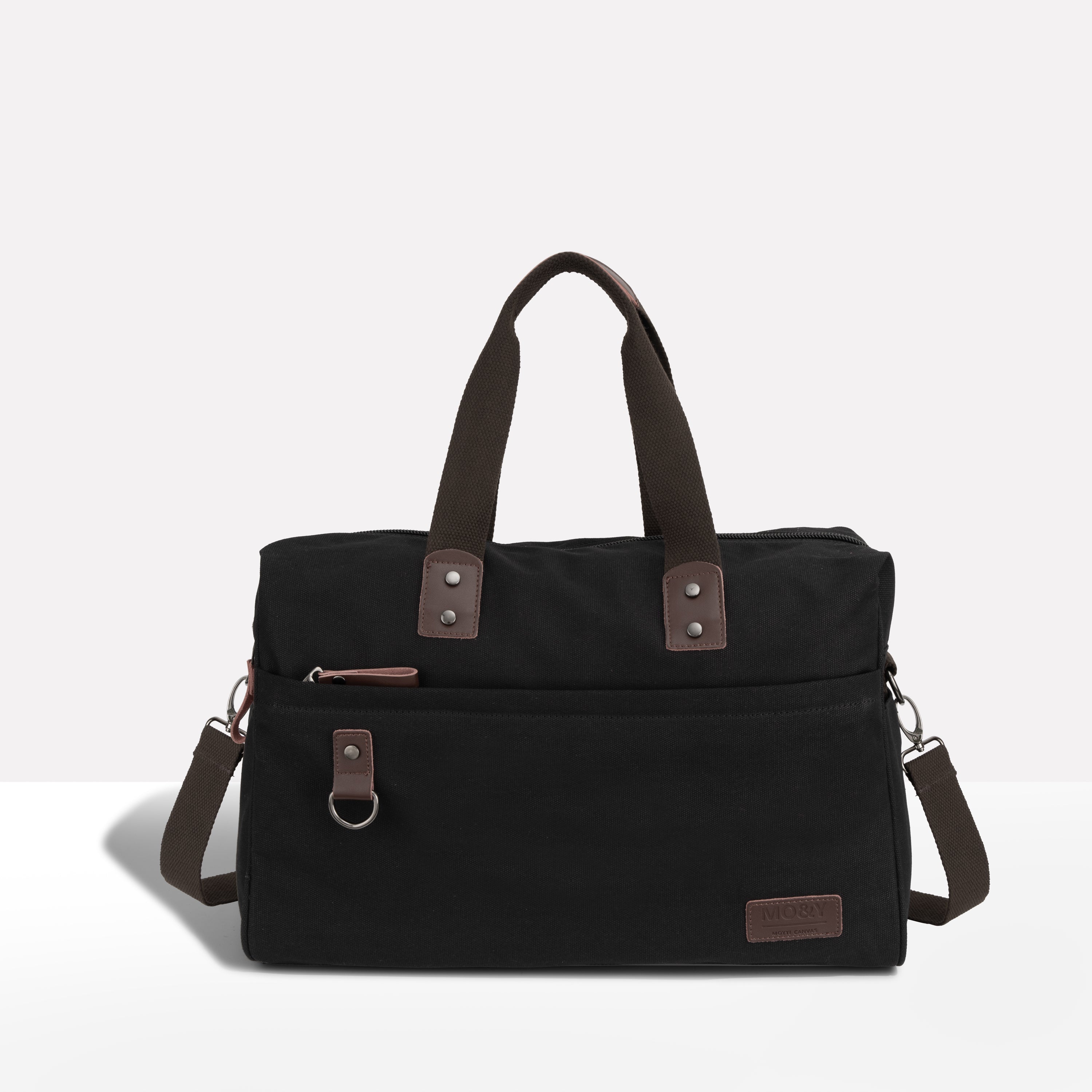Men's Canvas Duffle Bag with Multiple Compartments and Adjustable Strap 1