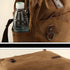 Men's Canvas Duffle Bag with Multiple Compartments and Adjustable Strap 10