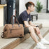 Men's Canvas Duffle Bag with Multiple Compartments and Adjustable Strap 13