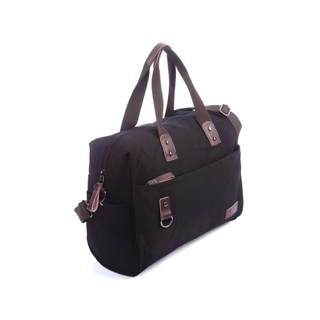 Men's Canvas Duffle Bag with Multiple Compartments and Adjustable Strap 3