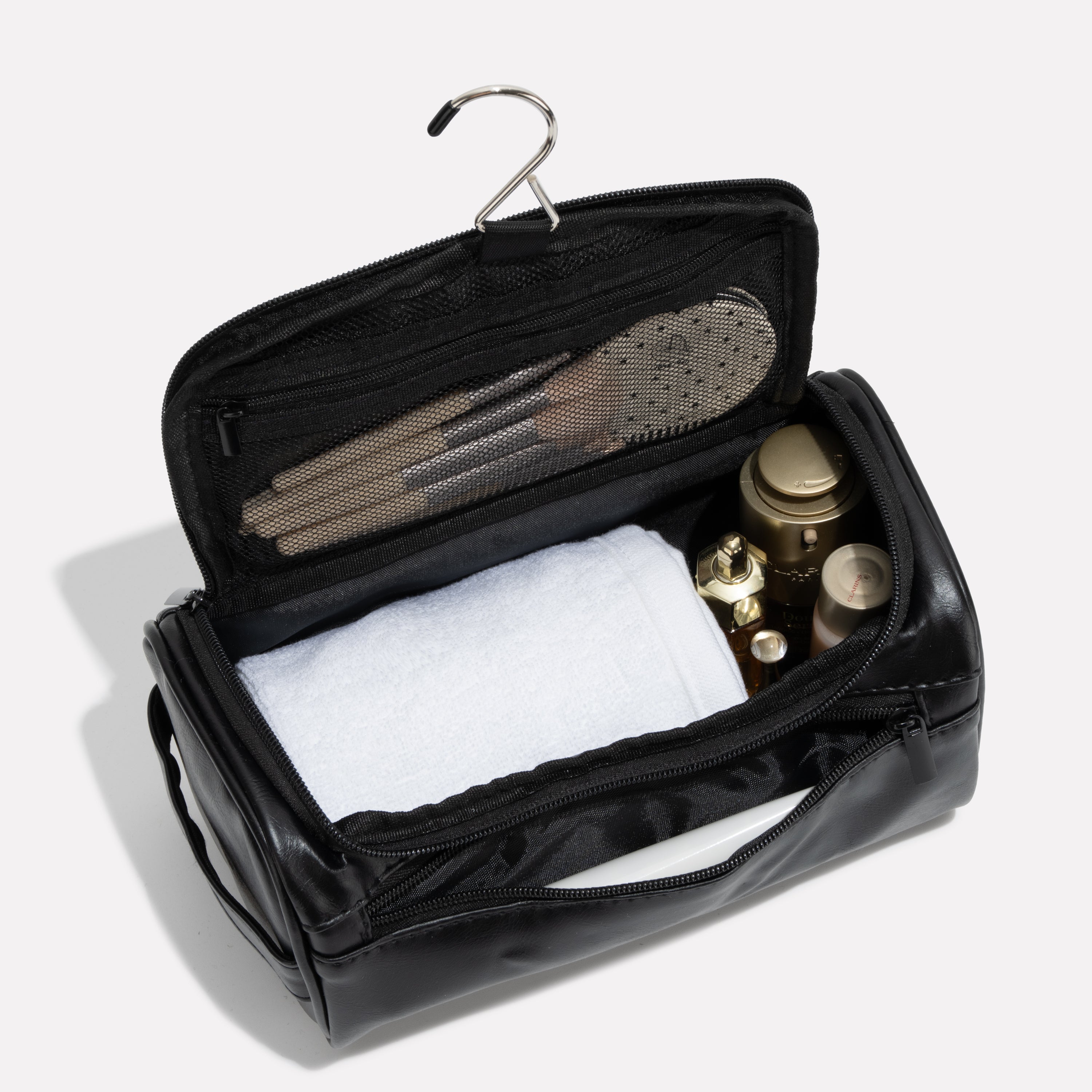 Men's Compact Travel Toiletry Bag with Water-Resistant Exterior 2