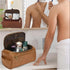 Men's Compact Travel Toiletry Bag with Water-Resistant Exterior 4