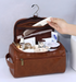 Men's Compact Travel Toiletry Bag with Water-Resistant Exterior 7