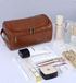 Men's Compact Travel Toiletry Bag with Water-Resistant Exterior 9