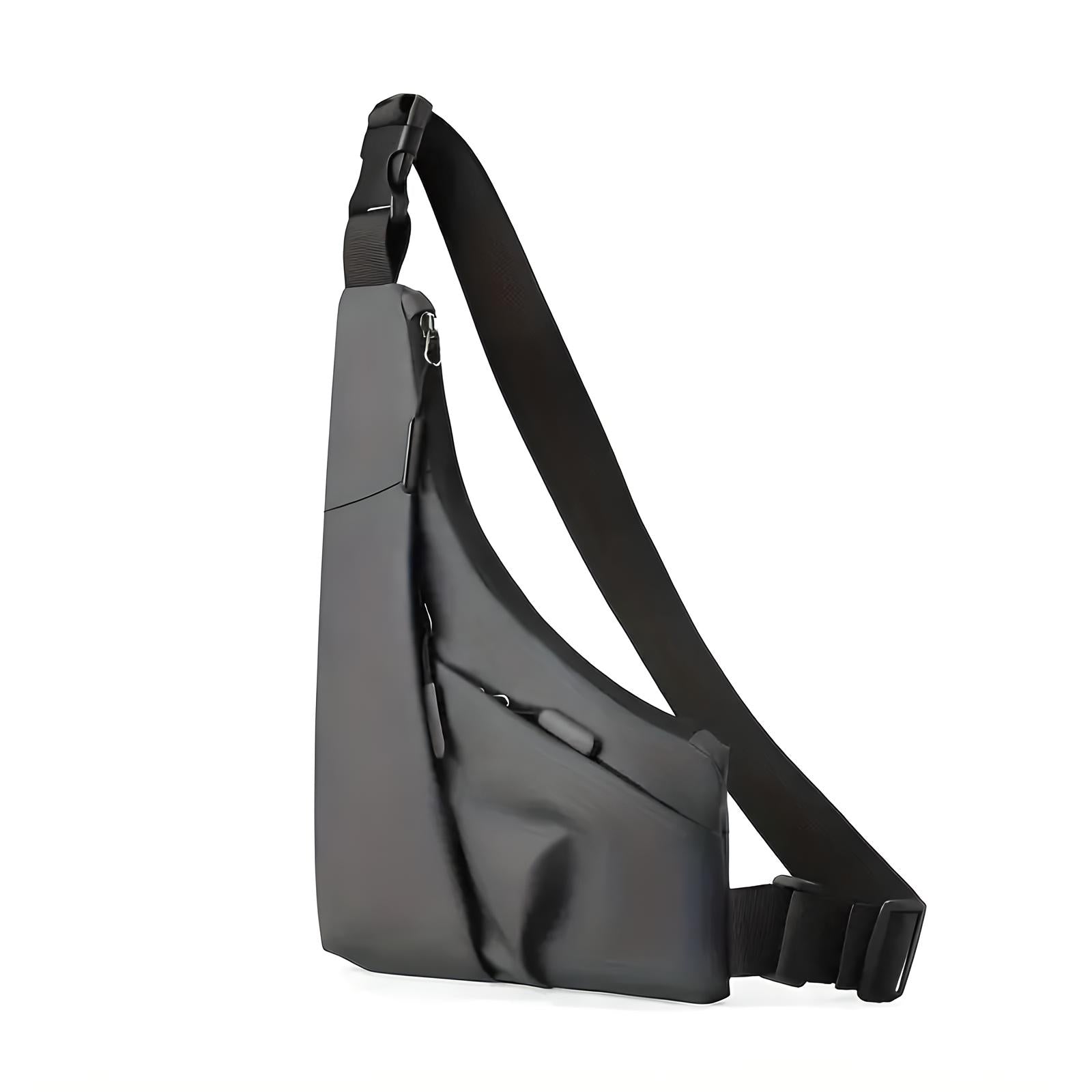 Men's Water-Resistant Crossbody Sling Bag with Anti-Theft Zippers 11