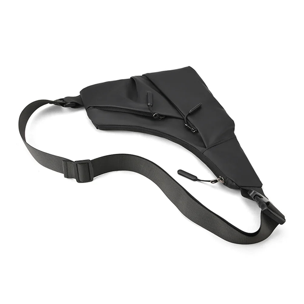 Men's Water-Resistant Crossbody Sling Bag with Anti-Theft Zippers 4