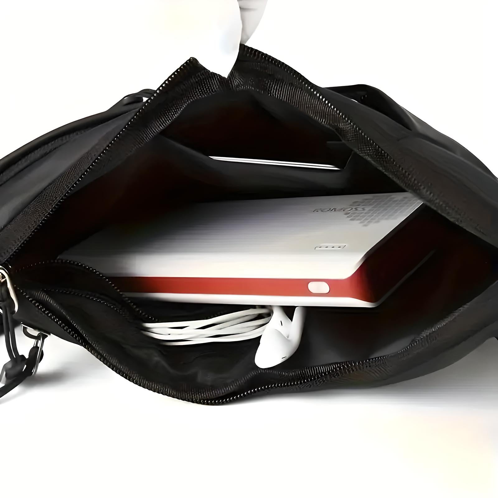 Men's Water-Resistant Crossbody Sling Bag with Anti-Theft Zippers 5