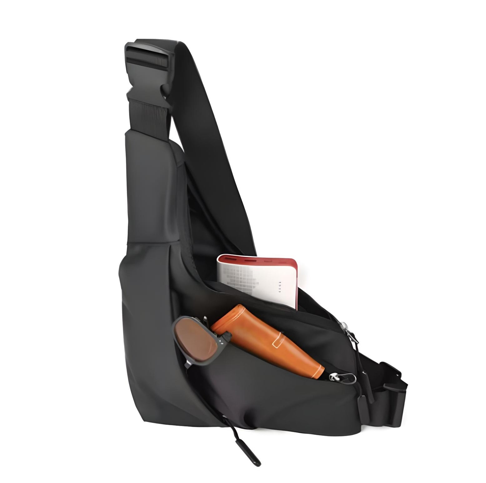 Men's Water-Resistant Crossbody Sling Bag with Anti-Theft Zippers 8