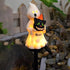 Outdoor Halloween Pumpkin Solar Pathway Light Garden Stake Ghost with Cat color
