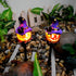 Outdoor Halloween Pumpkin Solar Pathway Light Garden Stake Wizard Pumpkin color