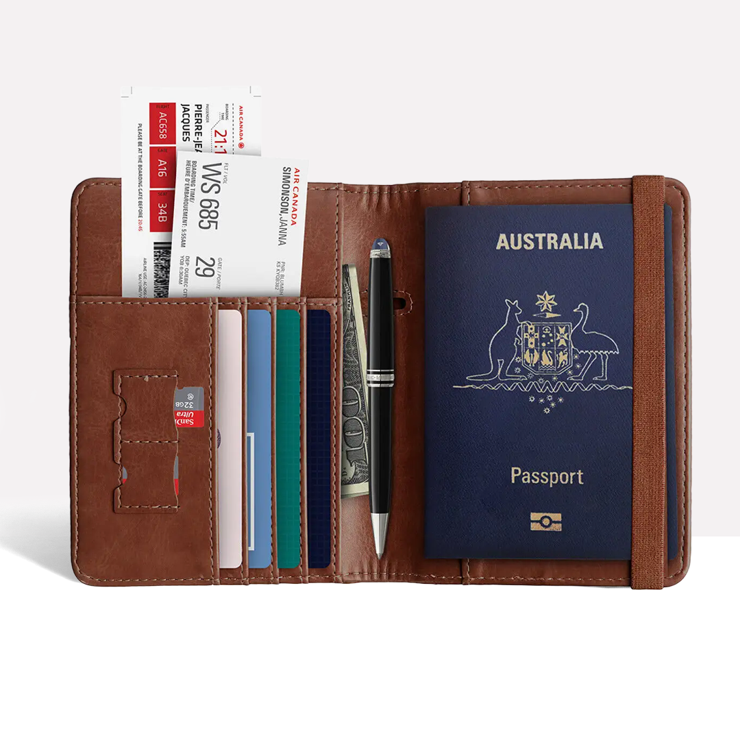 Passport Wallet – RFID Blocking & Water-Resistant – Organized Travel for Australian Passports 8