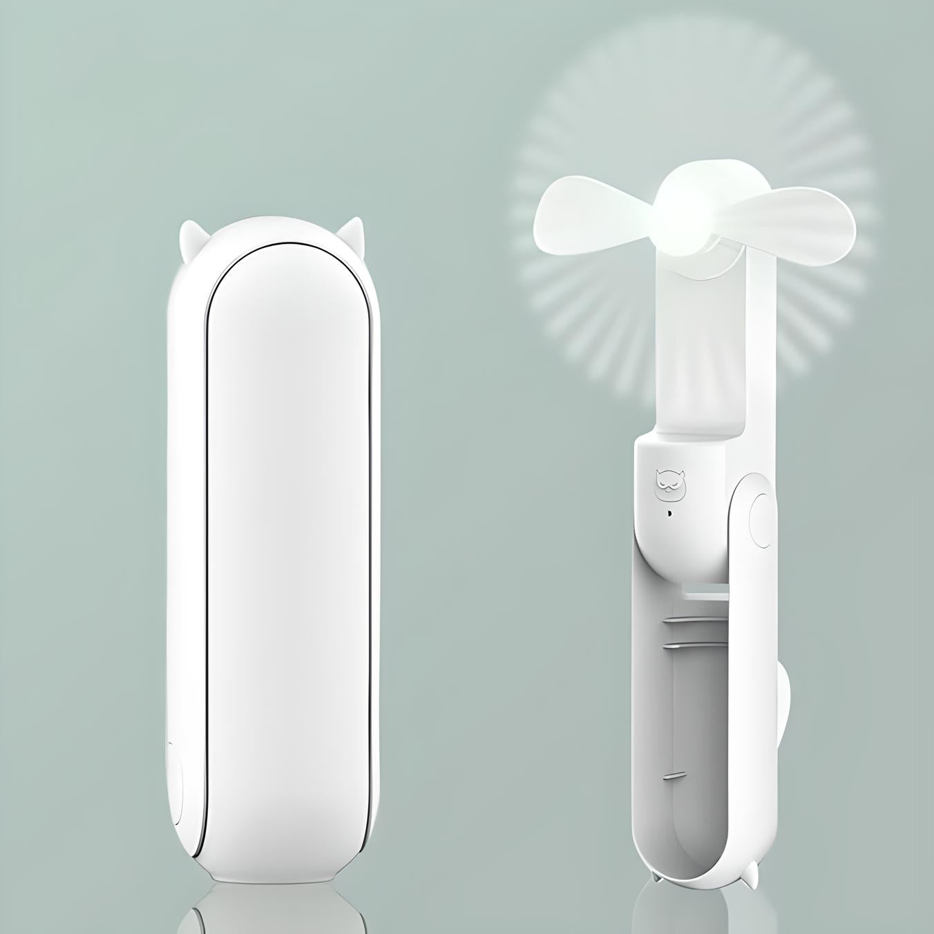 Portable Handheld Fan with Foldable Design and Adjustable Speed Settings 3