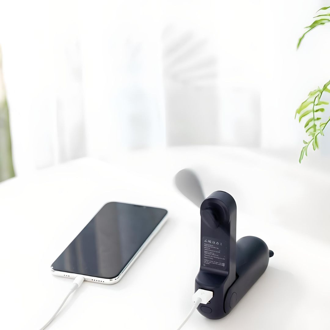 Portable Handheld Fan with Foldable Design and Adjustable Speed Settings 7