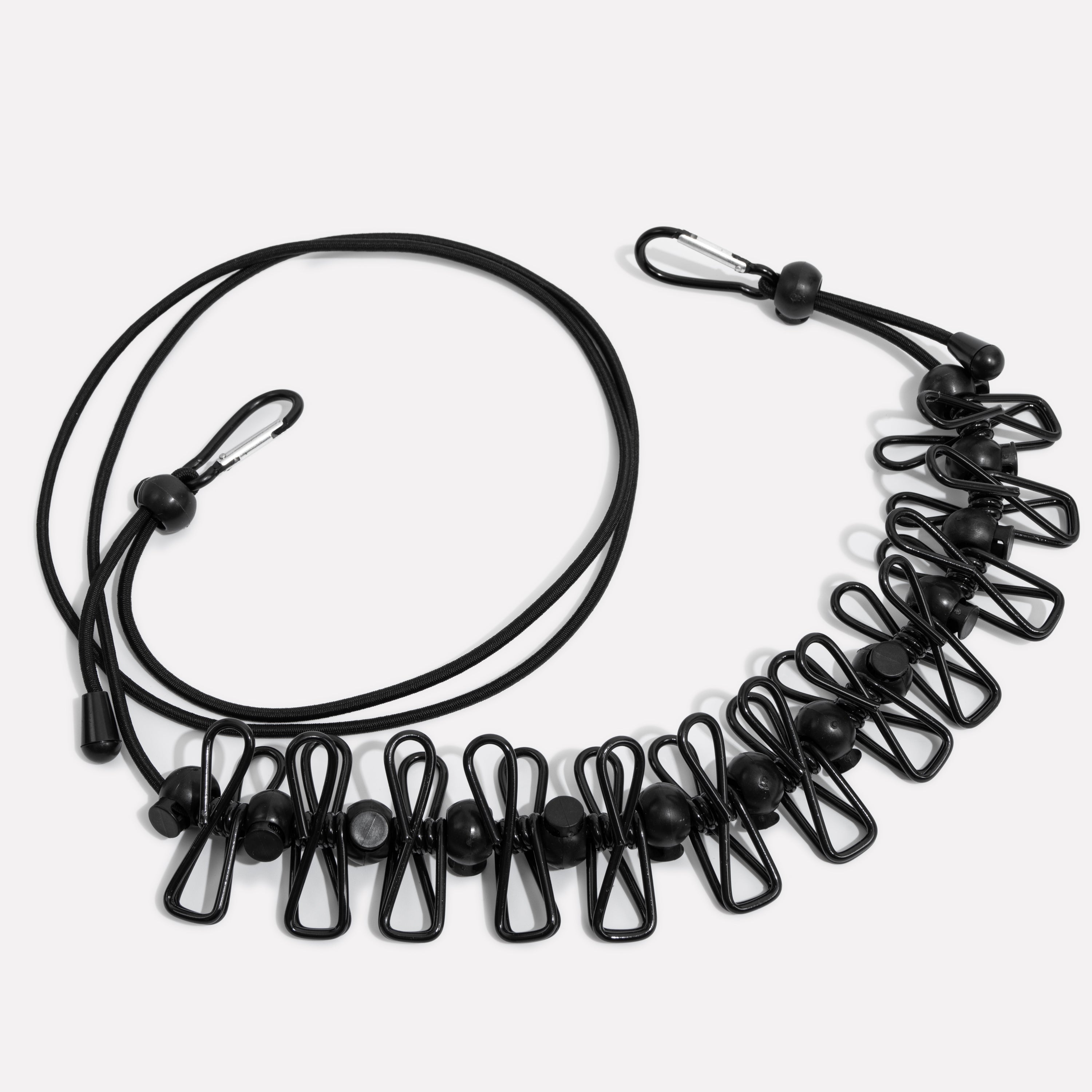 Portable Clothesline – Compact & Adjustable – Ideal for Travel with 12 Clothespins 1