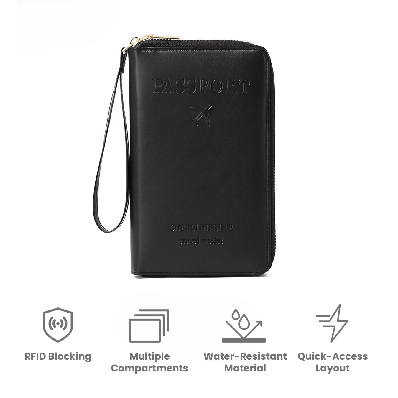 RFID Passport Holder – Secure & Organized – Water-Resistant Travel Document Case 2
