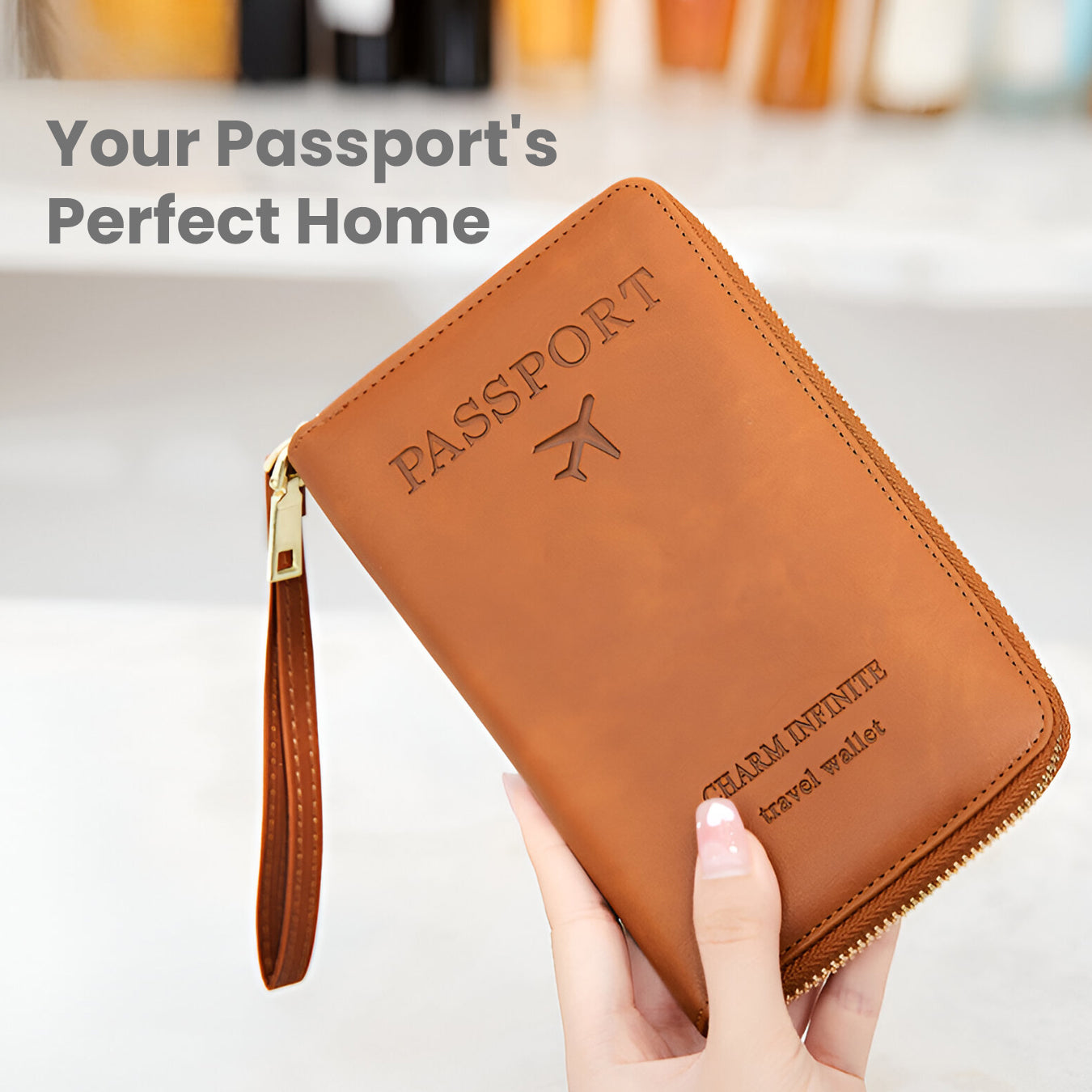 RFID Passport Holder – Secure & Organized – Water-Resistant Travel Document Case 4