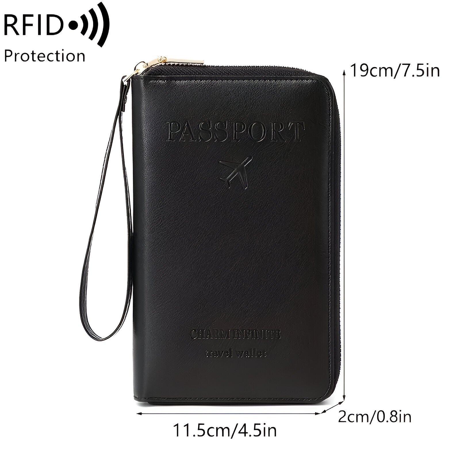 RFID Passport Holder – Secure & Organized – Water-Resistant Travel Document Case 8