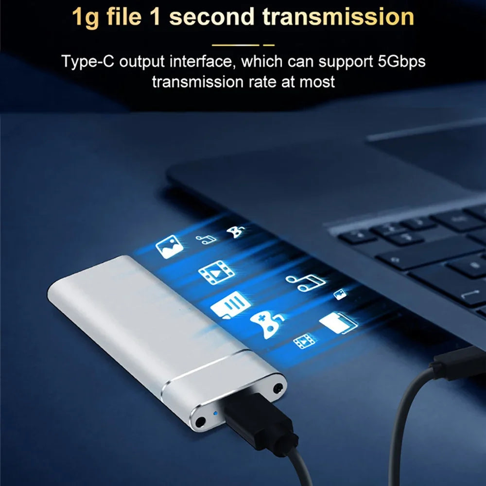 M.2 SSD Case USB 3.1 Enclosure Black Silver studio packshot