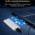 M.2 SSD Case USB 3.1 Enclosure Black Silver studio packshot