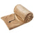 Electric Heated Blanket USB Soft Flannel Throw Camel color