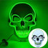 LED Skull Mask Light Up Halloween Face Mask Green color