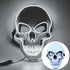LED Skull Mask Light Up Halloween Face Mask White color