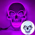 LED Skull Mask Light Up Halloween Face Mask Purple color