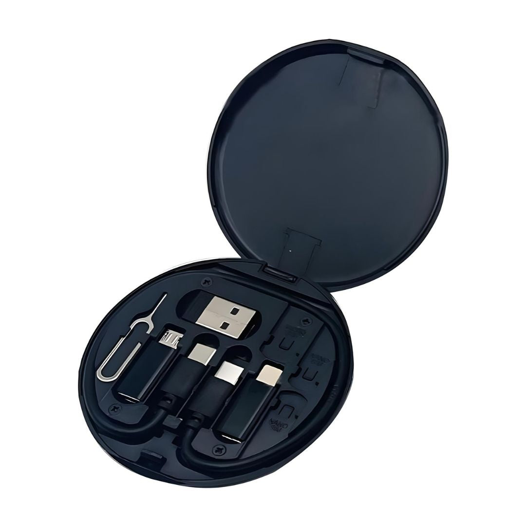 Travel Charger – 9-in-1 Compact Charging Solution – Includes SIM Card Ejector & Phone Stand 2