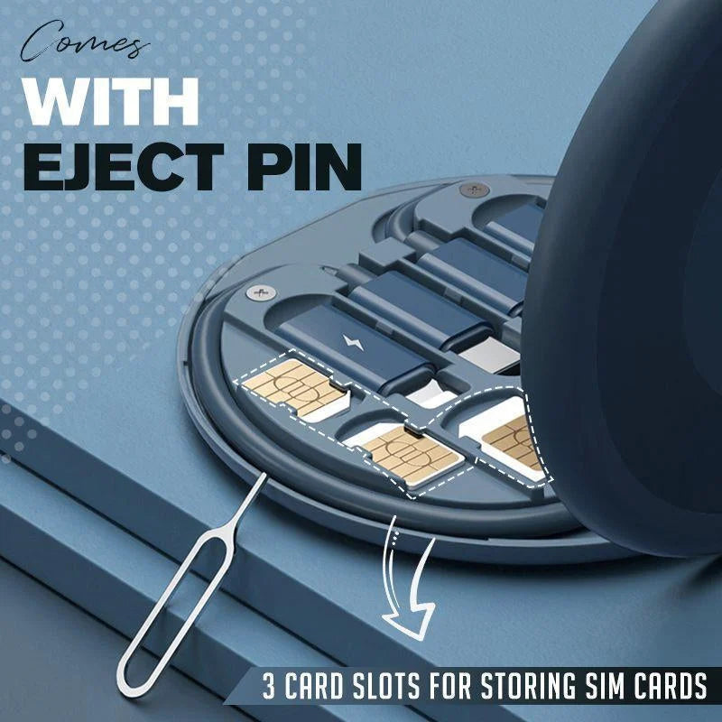 Travel Charger – 9-in-1 Compact Charging Solution – Includes SIM Card Ejector & Phone Stand 5