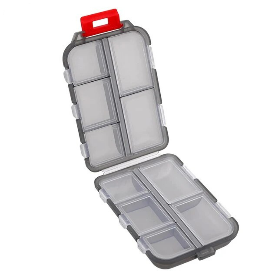 Unisex 10-Compartment Medicine Organizer with Labeled Pockets 3