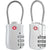 Unisex 3-Digit TSA Combination Luggage Lock Set - 2 Pack with Steel Cable 9