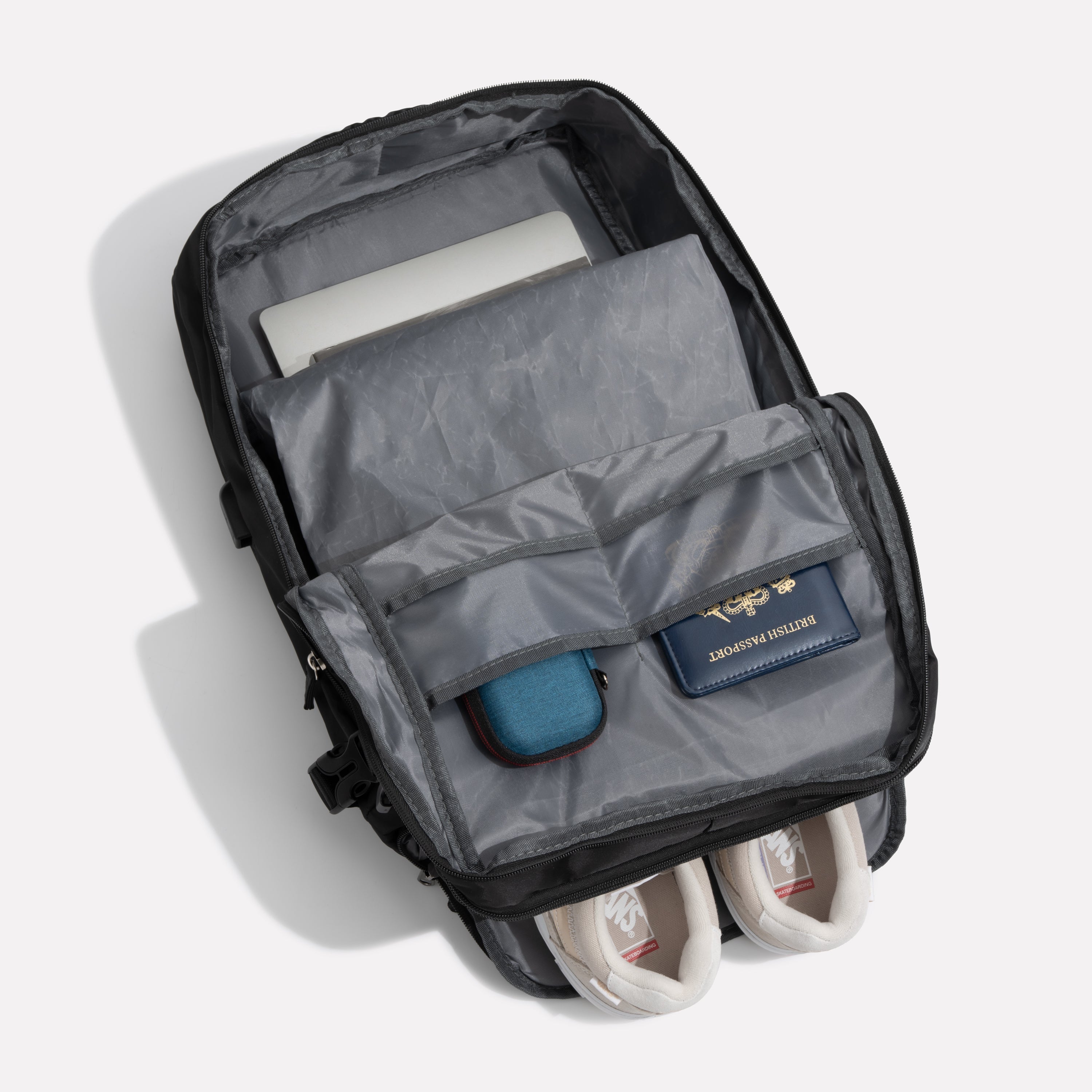 Unisex 35L Expandable Travel Backpack with Laptop Compartment and Multiple Pockets 5