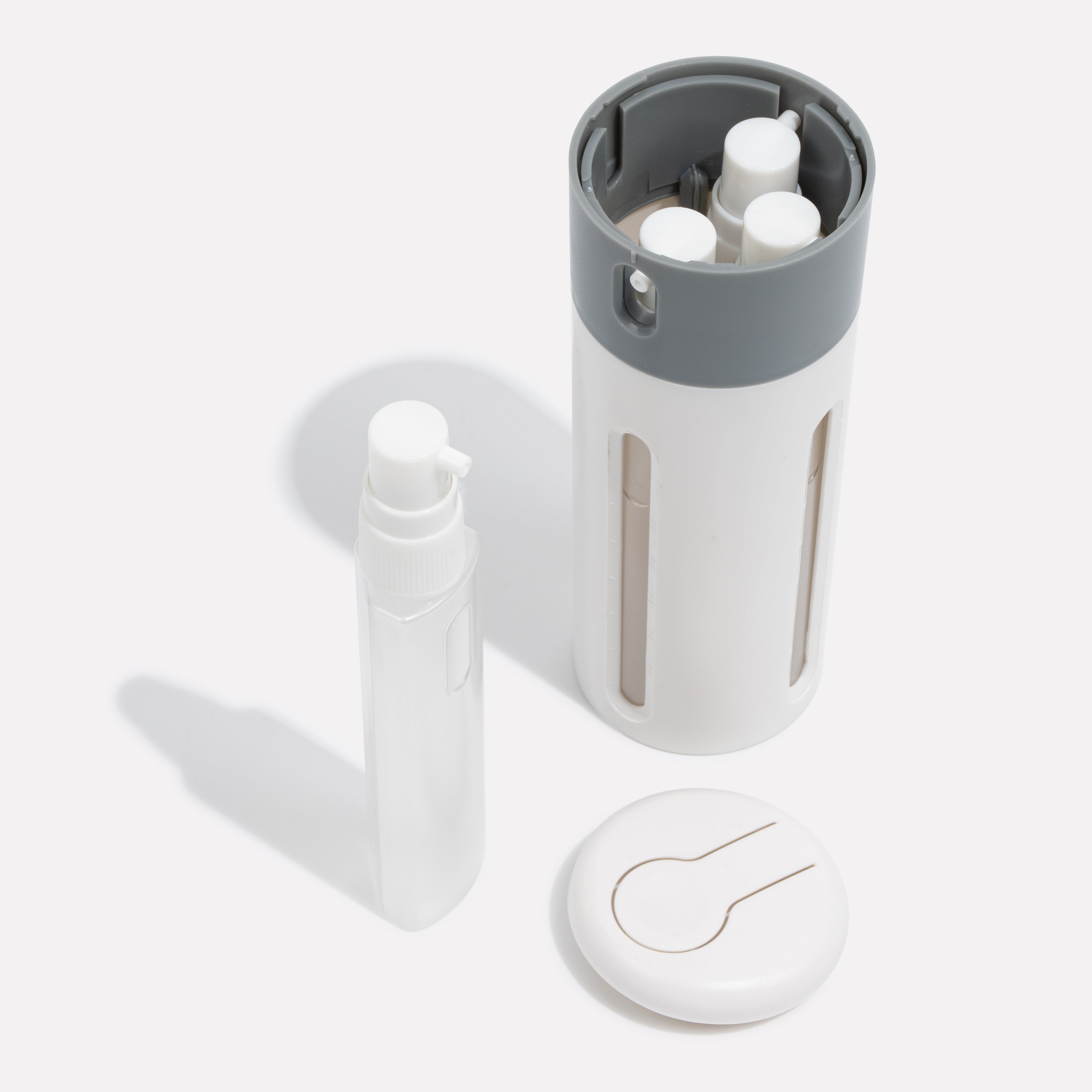 Unisex 4-Compartment Travel Bottle with Leak-Proof Seal 2