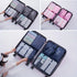 Unisex 8-Piece Packing Cube Set with Water-Resistant Exterior and Mesh Panels 11