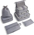 Unisex 8-Piece Packing Cube Set with Water-Resistant Exterior and Mesh Panels 12