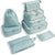 Unisex 8-Piece Packing Cube Set with Water-Resistant Exterior and Mesh Panels 14